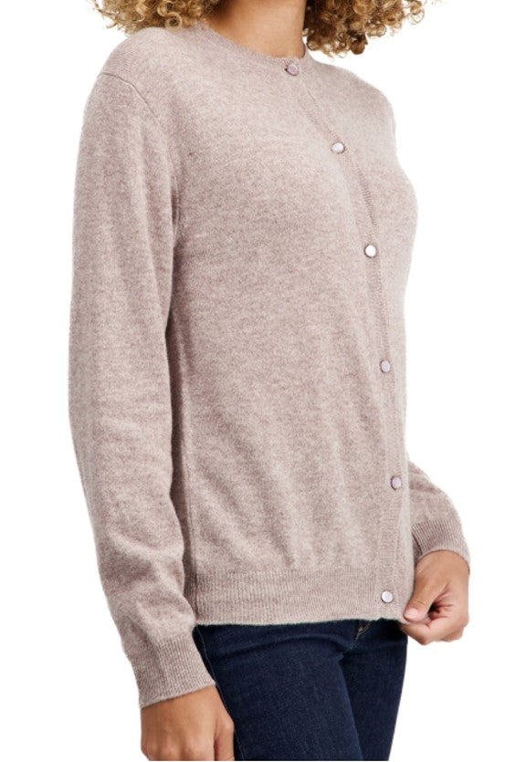 Balldiri 100% Kaschmir Damen Langarm Jacke mit Rundhalsausschnitt 2-fädig - Balldiri & Windhound