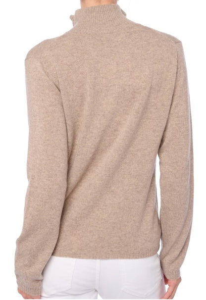 Balldiri 100% Kaschmir Damen Langarm Strickjacke mit Stehkragen 2-fädig - Balldiri & Windhound