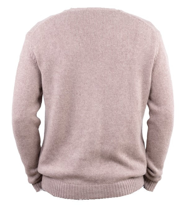 Balldiri 100% Kaschmir Herren Langarm Strickjacke mit  V-Ausschnitt 8-fädig - Balldiri & Windhound