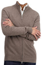 Balldiri 100% Kaschmir Herren langarm Strickjacke mit Reißverschluß 2-fädig - Balldiri & Windhound