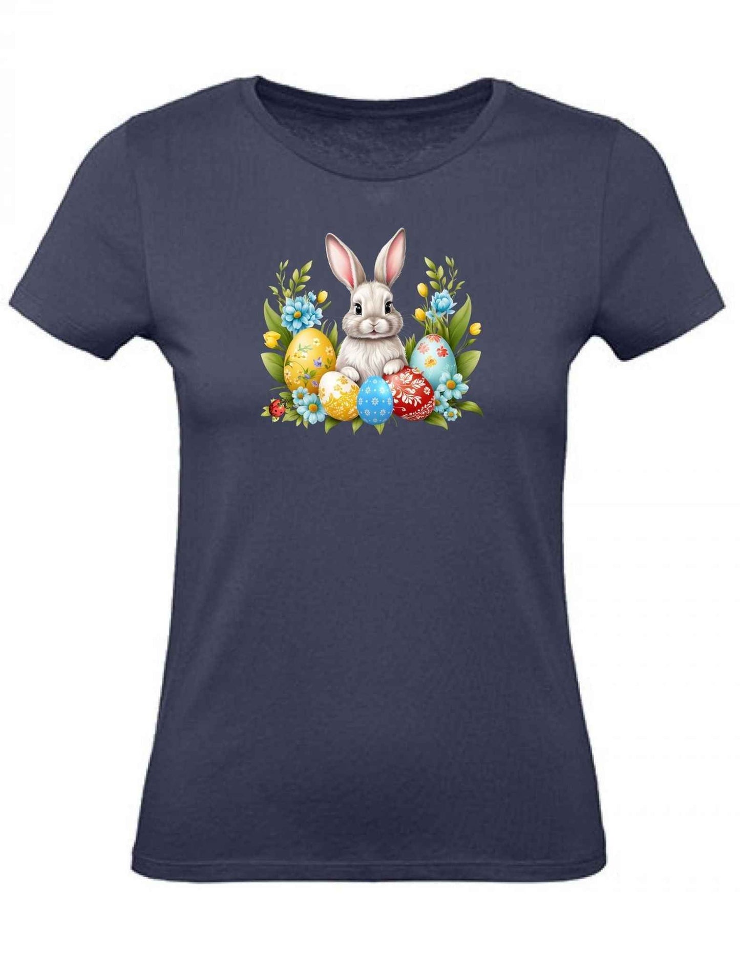 Balldiri T-Shirt Damen Ostern Nest mit Hase XS bis 2XL