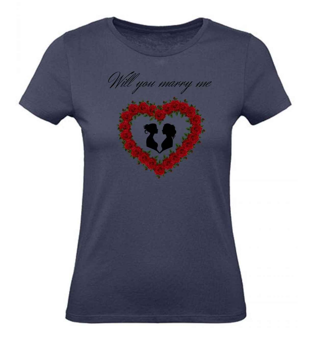 Balldiri T-Shirt Damen Heiratsantrag LGBTQ XS bis 2XL