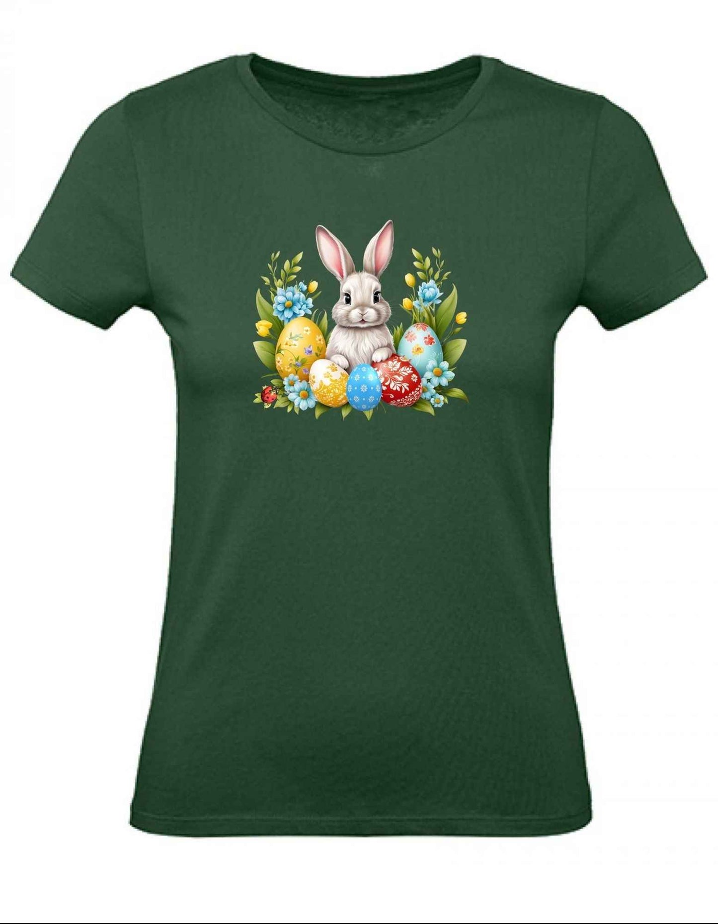 Balldiri T-Shirt Damen Ostern Nest mit Hase XS bis 2XL