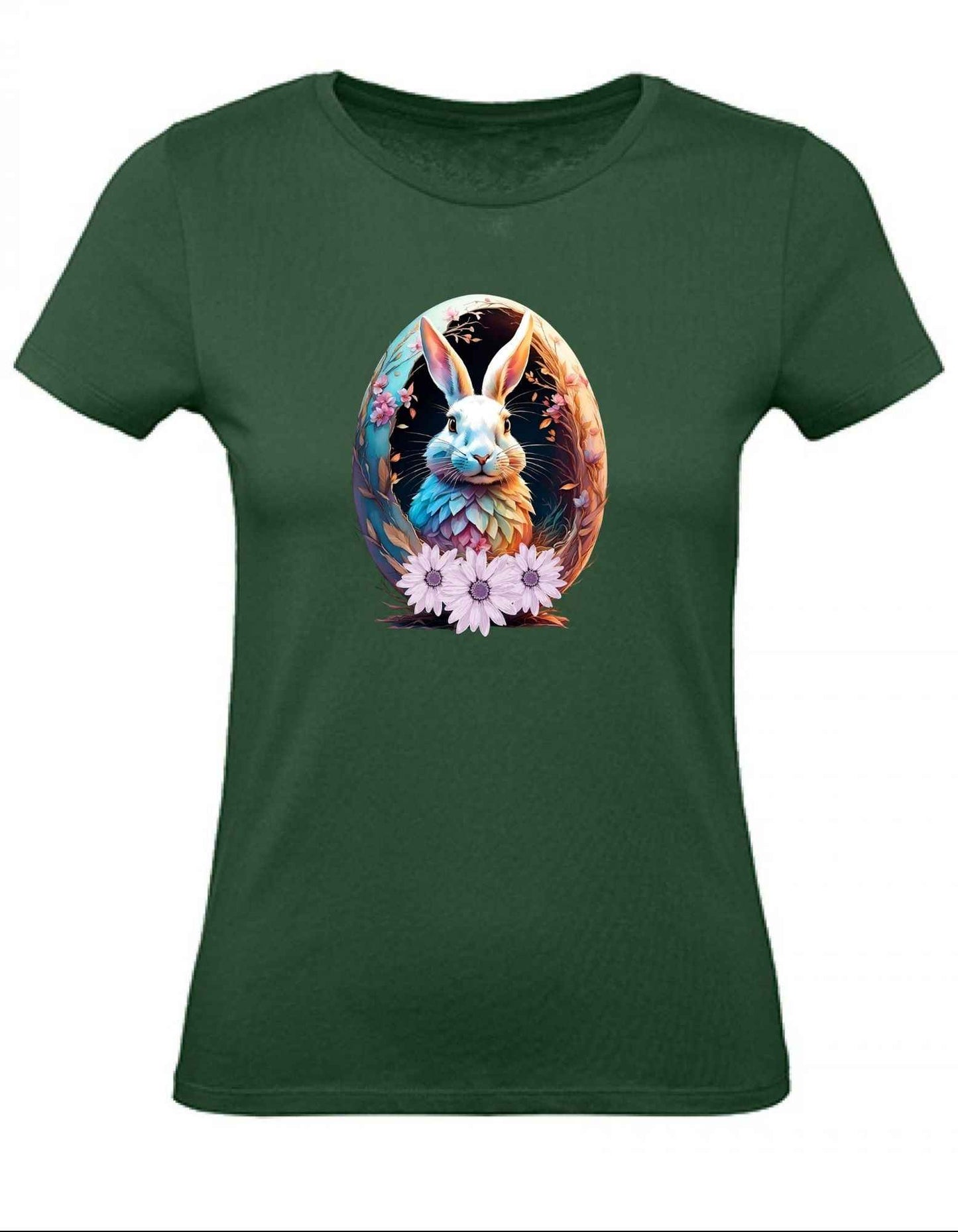 Balldiri T-Shirt Damen Osterei mit Hase XS bis 2XL
