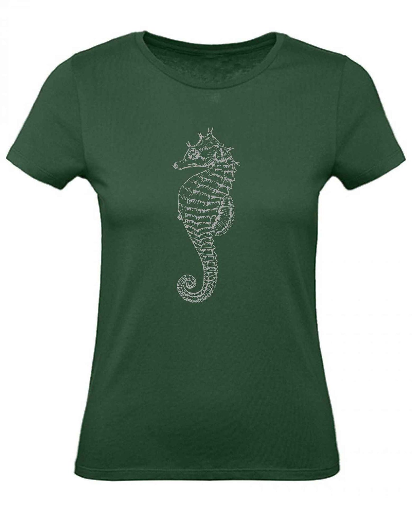 Balldiri T-Shirt Damen graues Seepferdchen XS bis 2XL