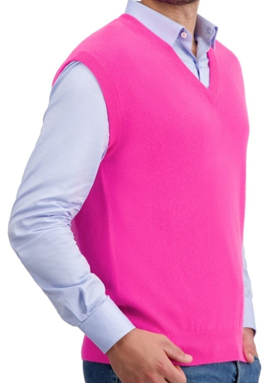 Balldiri 100% Kaschmir Herren Pullunder V-Ausschnitt 2-fädig - Balldiri & Windhound