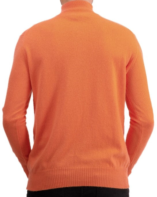 Balldiri 100% Kaschmir Herren Langarm Pullover Troyer 2-fädig - Balldiri & Windhound