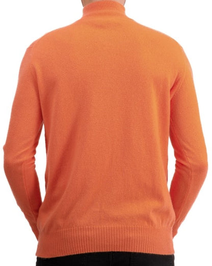Balldiri 100% Kaschmir Herren Langarm Pullover Troyer 2-fädig - Balldiri & Windhound