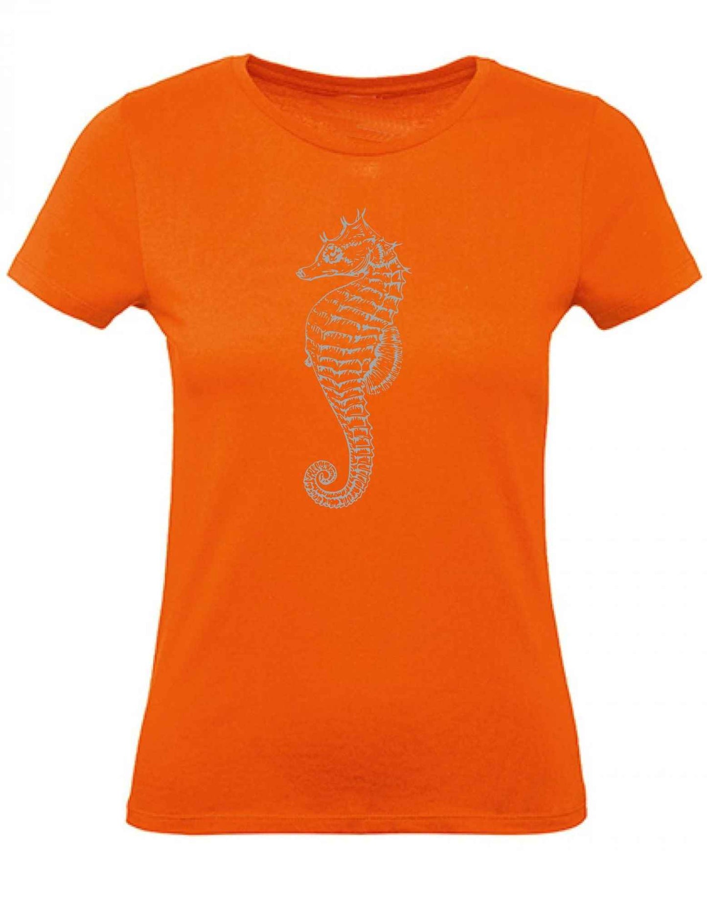 Balldiri T-Shirt Damen graues Seepferdchen XS bis 2XL