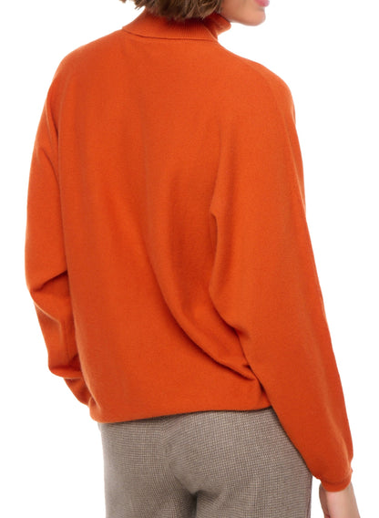 Balldiri 100% Kaschmir Damen Pullover Rollkragen Fledermausärmel 2-fädig - Balldiri & Windhound