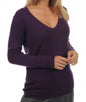Balldiri 100% Kaschmir Damen Langarm Pullover V-Ausschnitt 6-fädig - Balldiri & Windhound