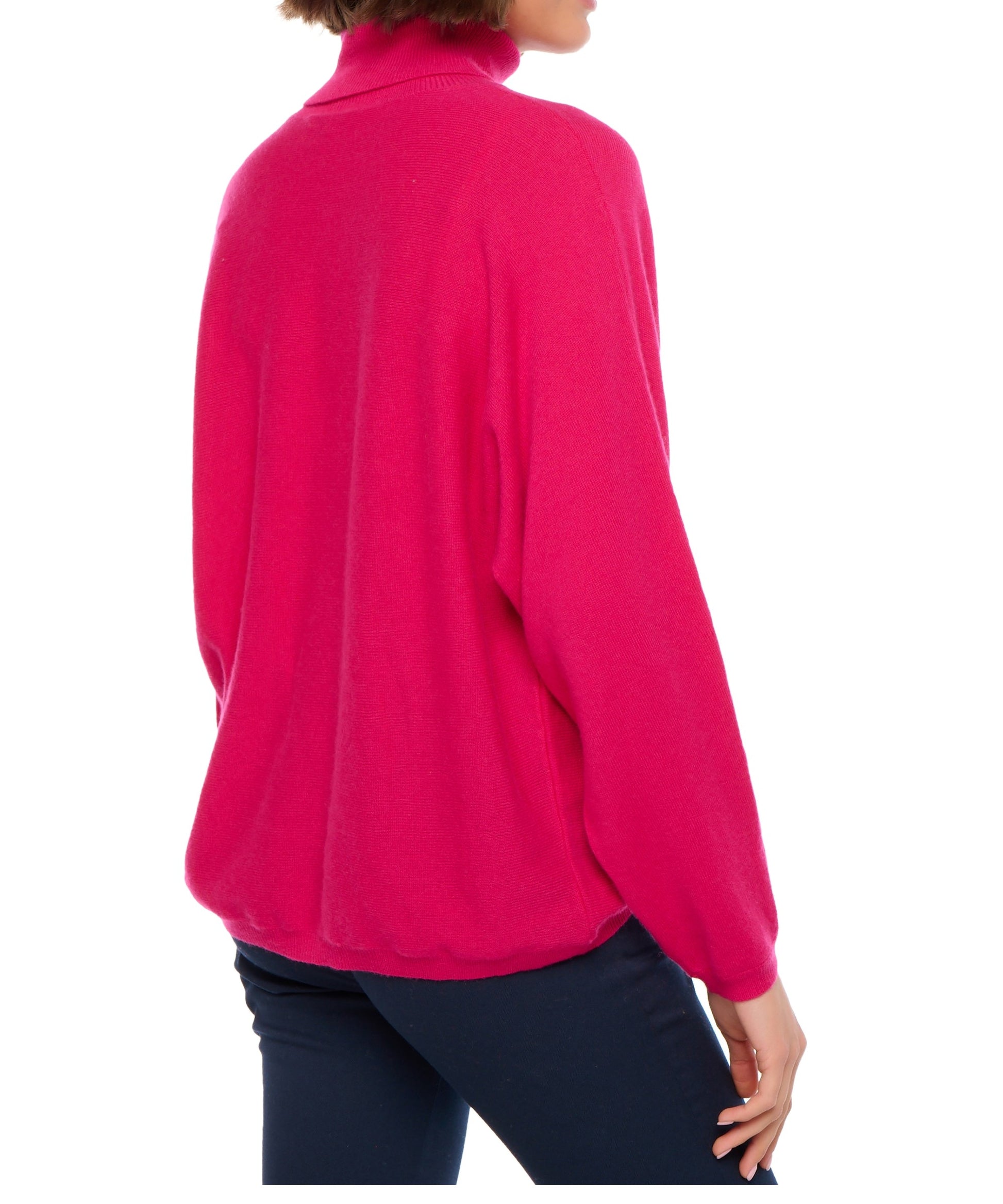 Balldiri 100% Kaschmir Damen Pullover Rollkragen Fledermausärmel 2-fädig - Balldiri & Windhound