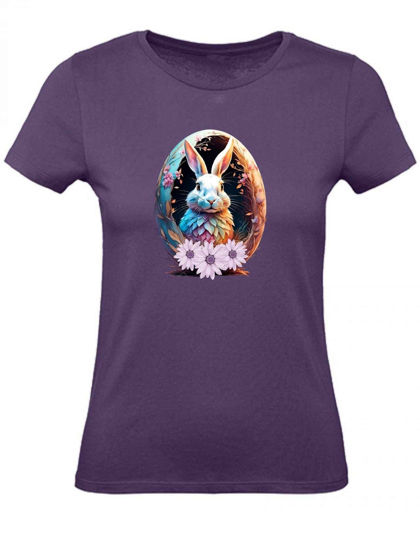 Balldiri T-Shirt Damen Osterei mit Hase XS bis 2XL