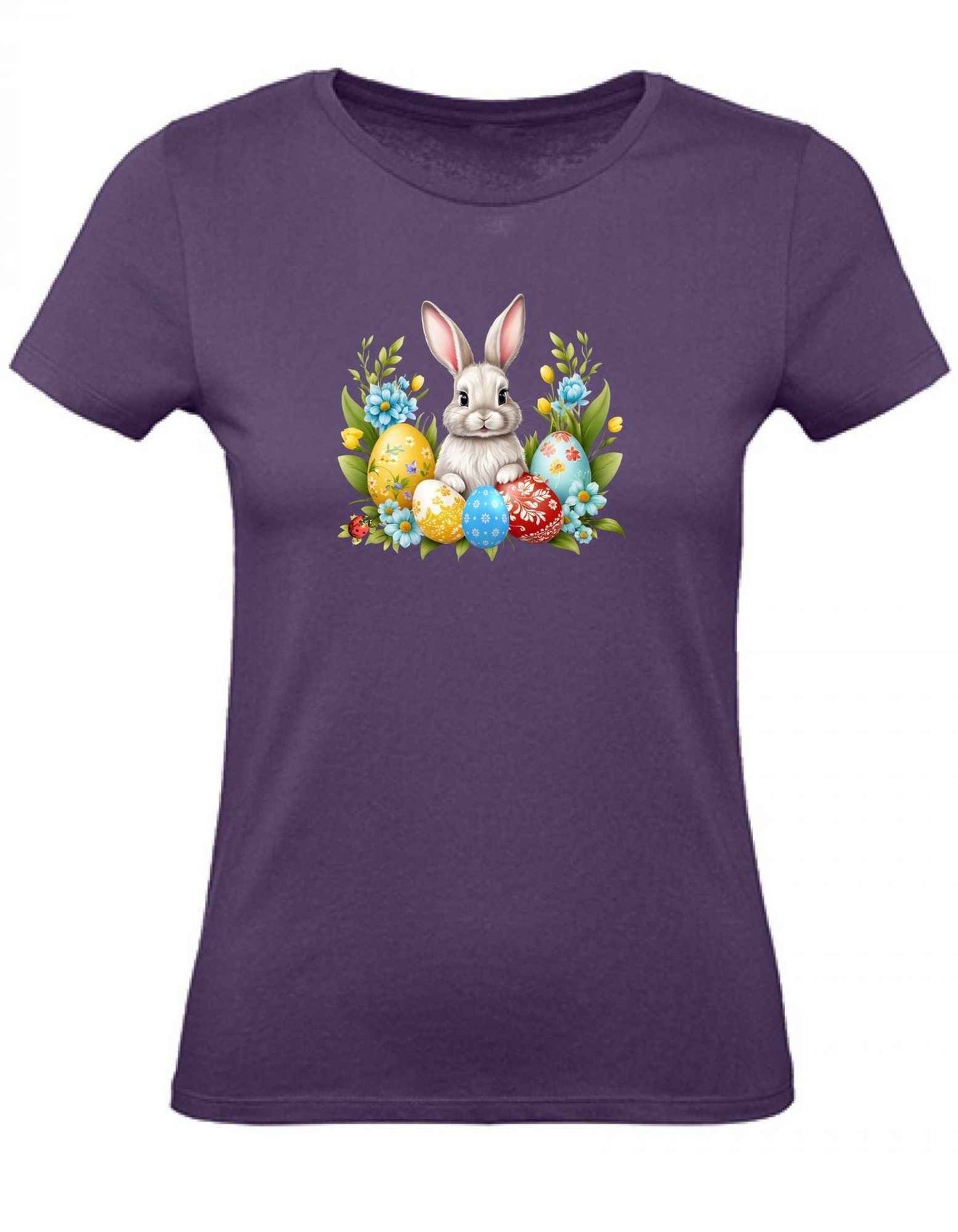 Balldiri T-Shirt Damen Ostern Nest mit Hase XS bis 2XL