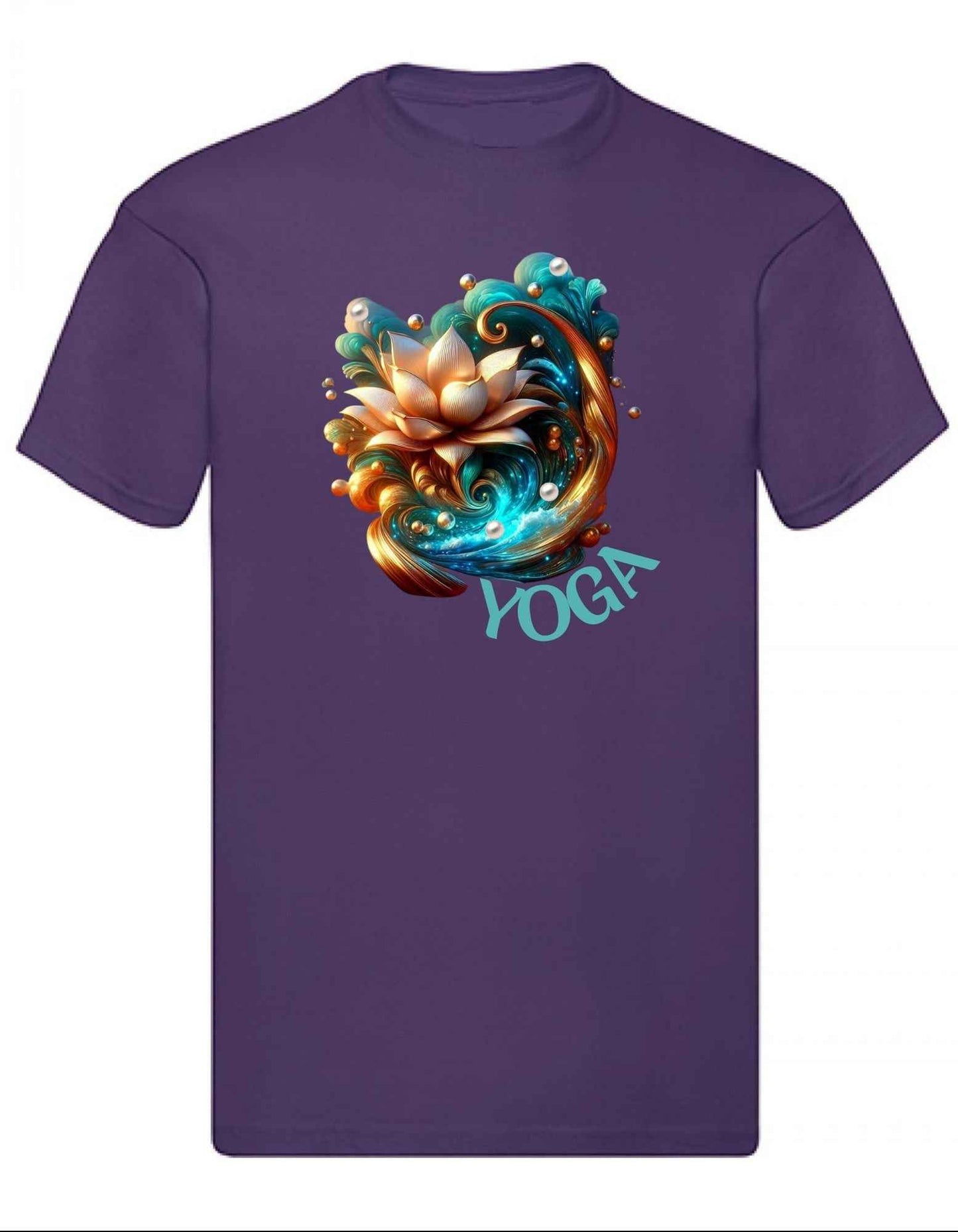 Balldiri T-Shirt Herren Yoga Lotusblume Wellness S bis 5XL