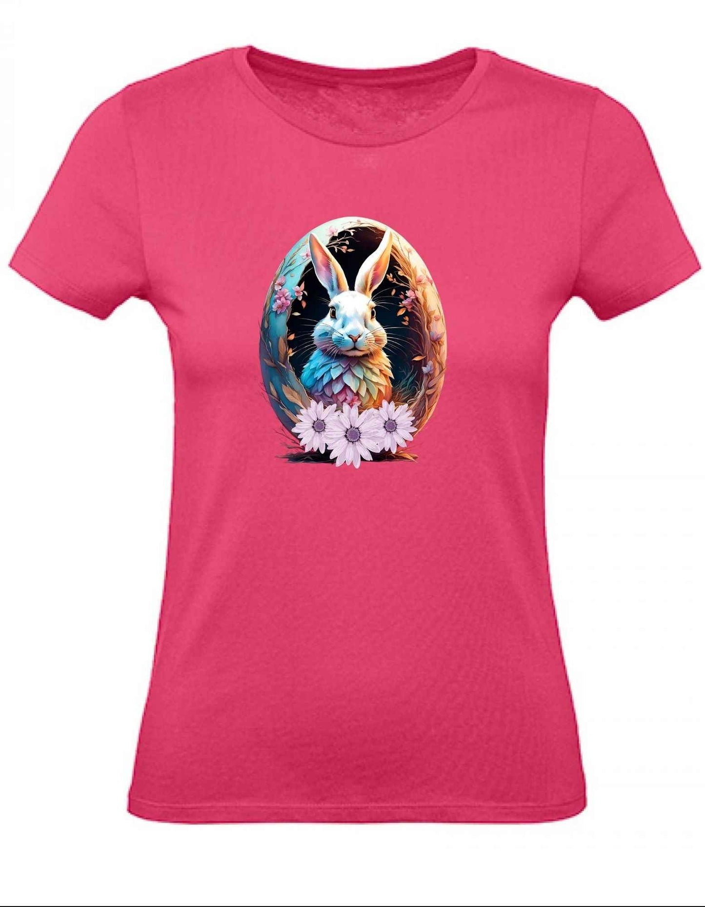 Balldiri T-Shirt Damen Osterei mit Hase XS bis 2XL