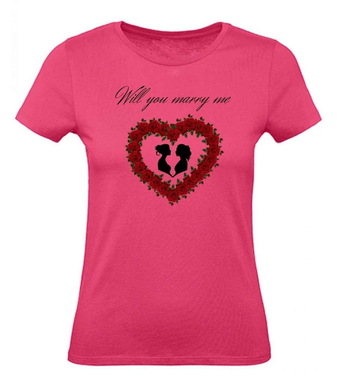 Balldiri T-Shirt Damen Heiratsantrag LGBTQ XS bis 2XL