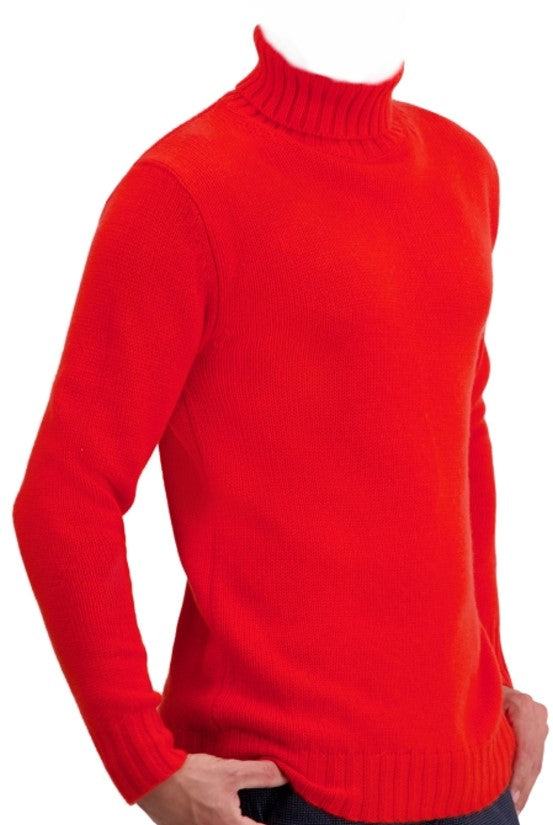 Balldiri 100% Kaschmir Herren langarm  Rollkragen Pullover 8-fädig - Balldiri & Windhound