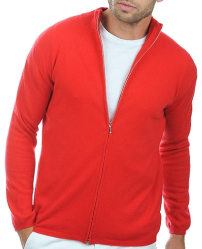 Balldiri 100% Kaschmir Herren Langarm Strickjacke 2-fädig - Balldiri & Windhound