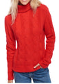 Balldiri 100% Kaschmir Damen Pullover Langarm Rollkragen Zopfmuster 12-fädig - Balldiri & Windhound