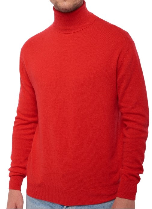 Balldiri 100% Kaschmir Herren Langarm Rollkragen Pullover 2-fädig - Balldiri & Windhound