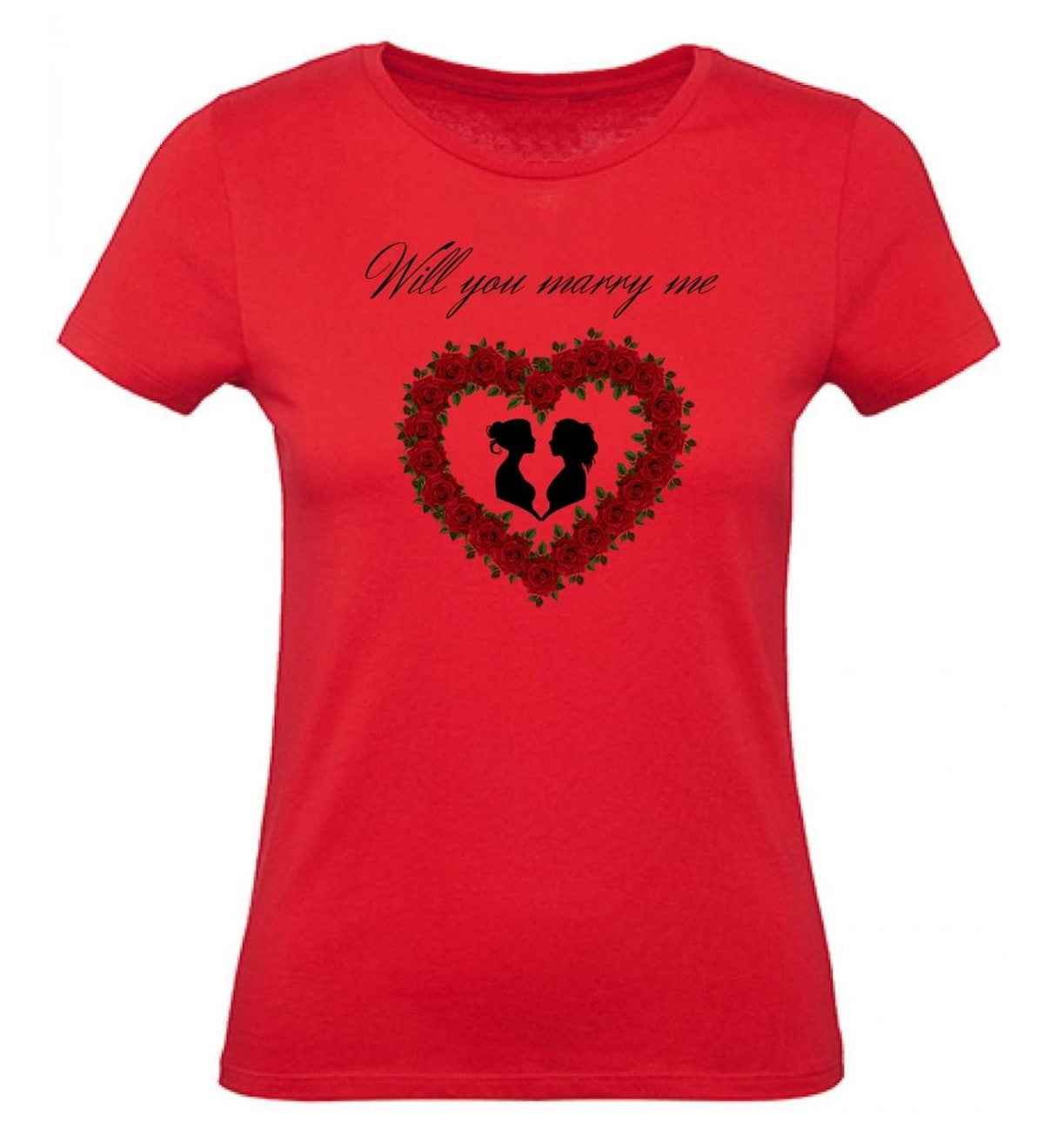 Balldiri T-Shirt Damen Heiratsantrag LGBTQ XS bis 2XL