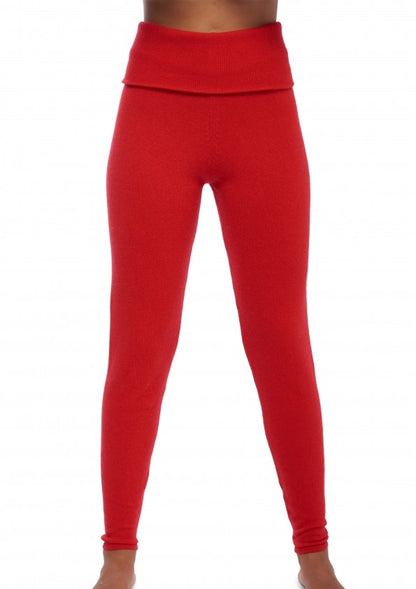 Balldiri 100% Kaschmir Damen Leggins mit Breiten Bund 2-fädig - Balldiri & Windhound