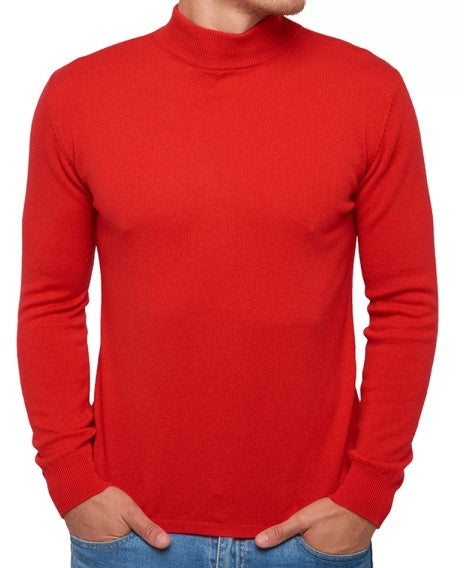 Balldiri 100% Kaschmir Herren Langarm Pullover Stehkragen 2-fädig - Balldiri & Windhound
