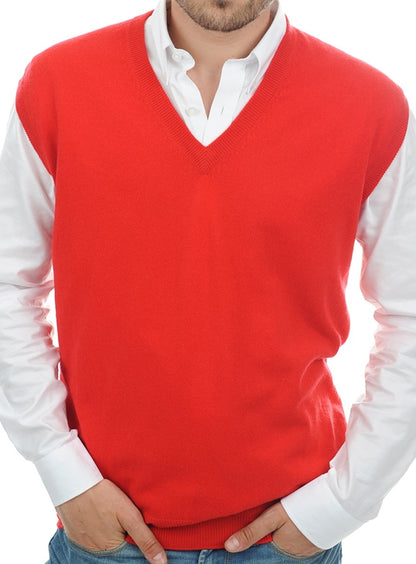 Balldiri 100% Kaschmir Herren Pullunder V-Ausschnitt 2-fädig - Balldiri & Windhound