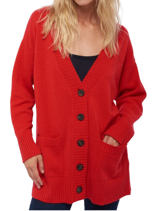 Balldiri 100% Kaschmir Damen Langarm Strickjacke V-Ausschnitt 4-fädig - Balldiri & Windhound