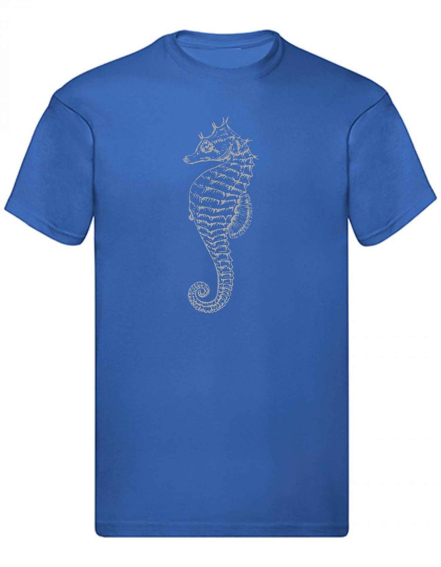 Balldiri T-Shirt Herren graues Seepferdchen S bis 5XL