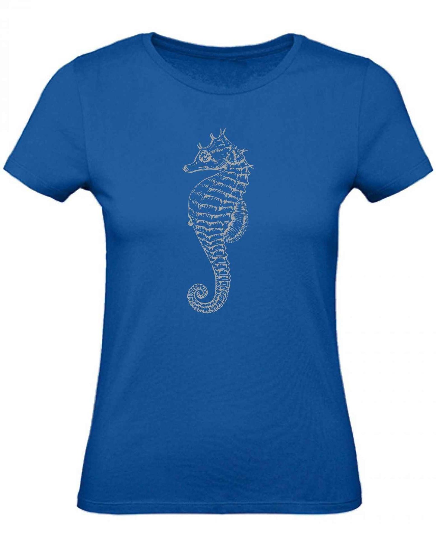 Balldiri T-Shirt Damen graues Seepferdchen XS bis 2XL