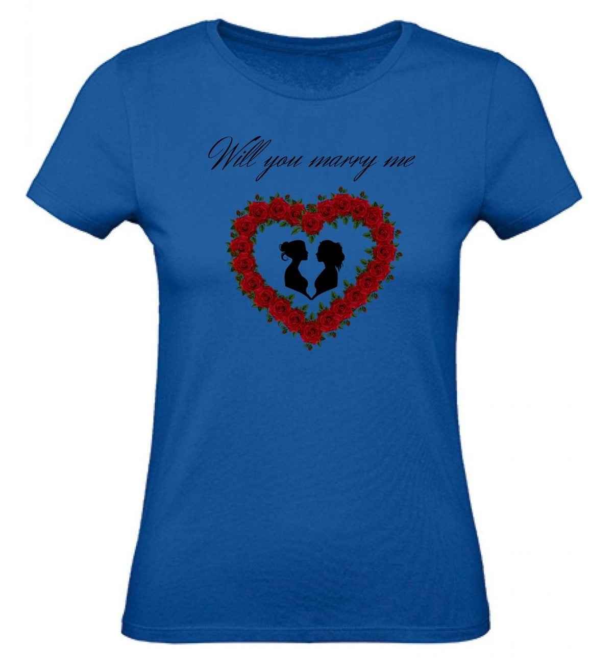 Balldiri T-Shirt Damen Heiratsantrag LGBTQ XS bis 2XL