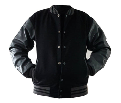 Windhound Collegejacke Retro 90er 80er mit Lederärmeln - Balldiri & Windhound