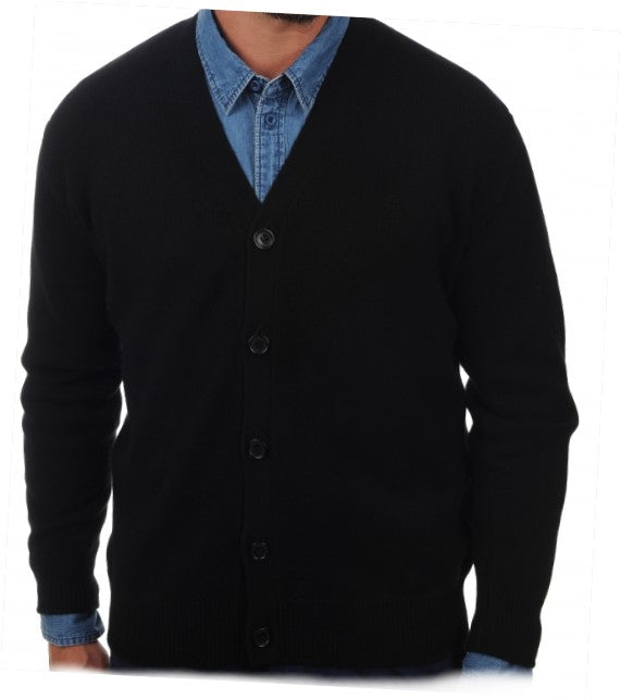 Balldiri 100% Kaschmir Herren Langarm V-Strickjacke 4-fädig - Balldiri & Windhound