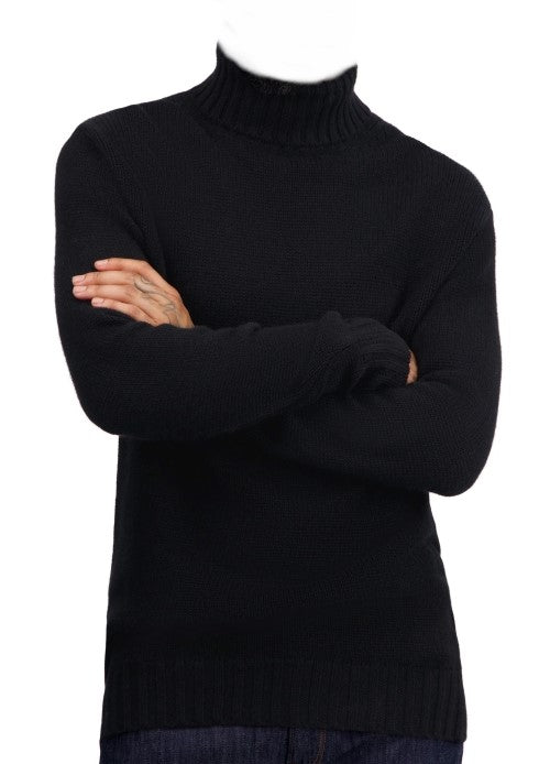 Balldiri 100% Kaschmir Herren langarm  Rollkragen Pullover 8-fädig - Balldiri & Windhound