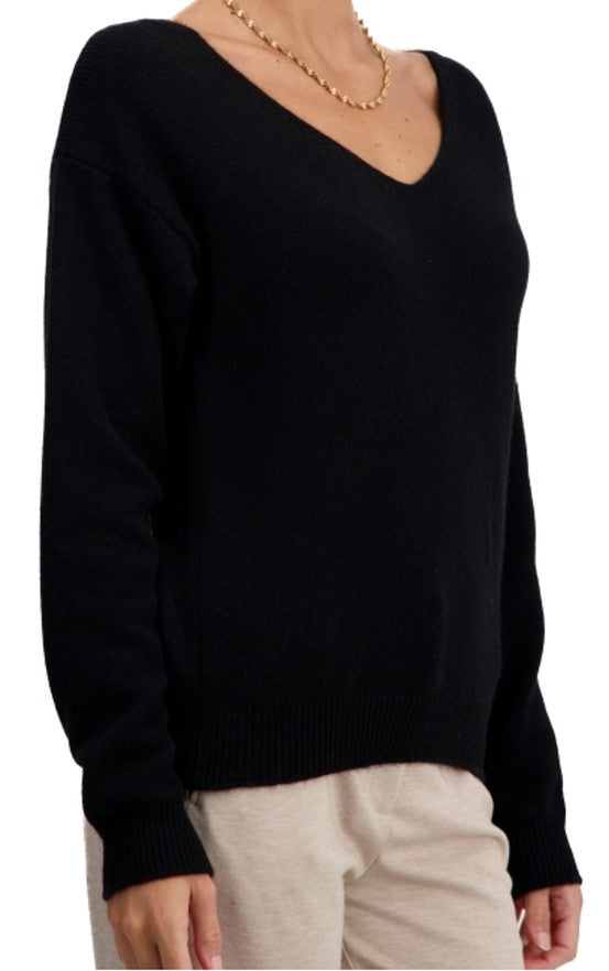 Balldiri 100% Kaschmir Damen Pullover V-Ausschnitt 4-fädig - Balldiri & Windhound