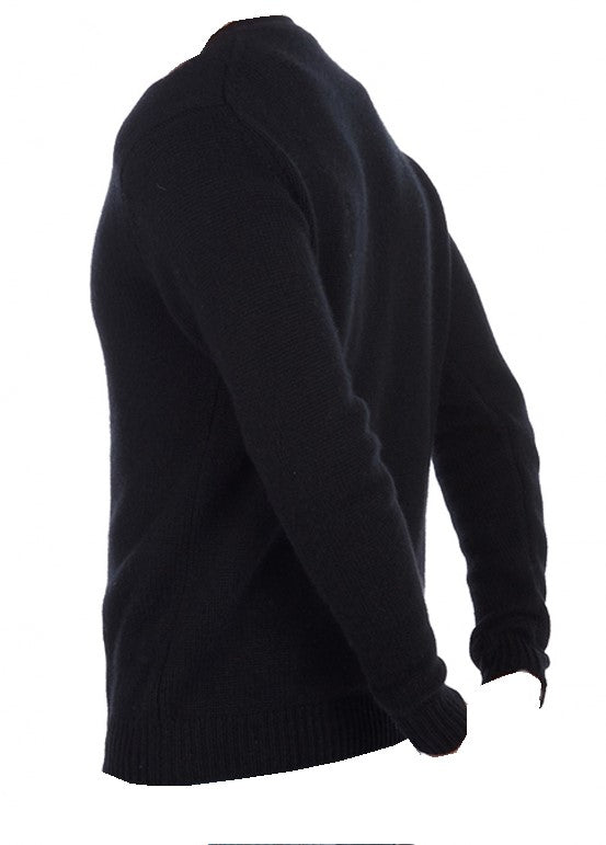 Balldiri 100% Kaschmir Herren Langarm Strickjacke mit  V-Ausschnitt 8-fädig - Balldiri & Windhound