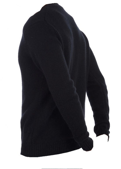 Balldiri 100% Kaschmir Herren Langarm Strickjacke mit  V-Ausschnitt 8-fädig - Balldiri & Windhound