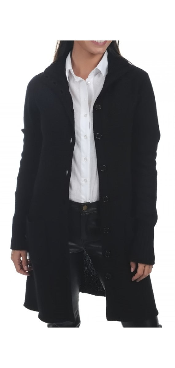 Balldiri 100% Kaschmir Damen Mantel mit kleinen Stehkragen 10/6-fädig - Balldiri & Windhound