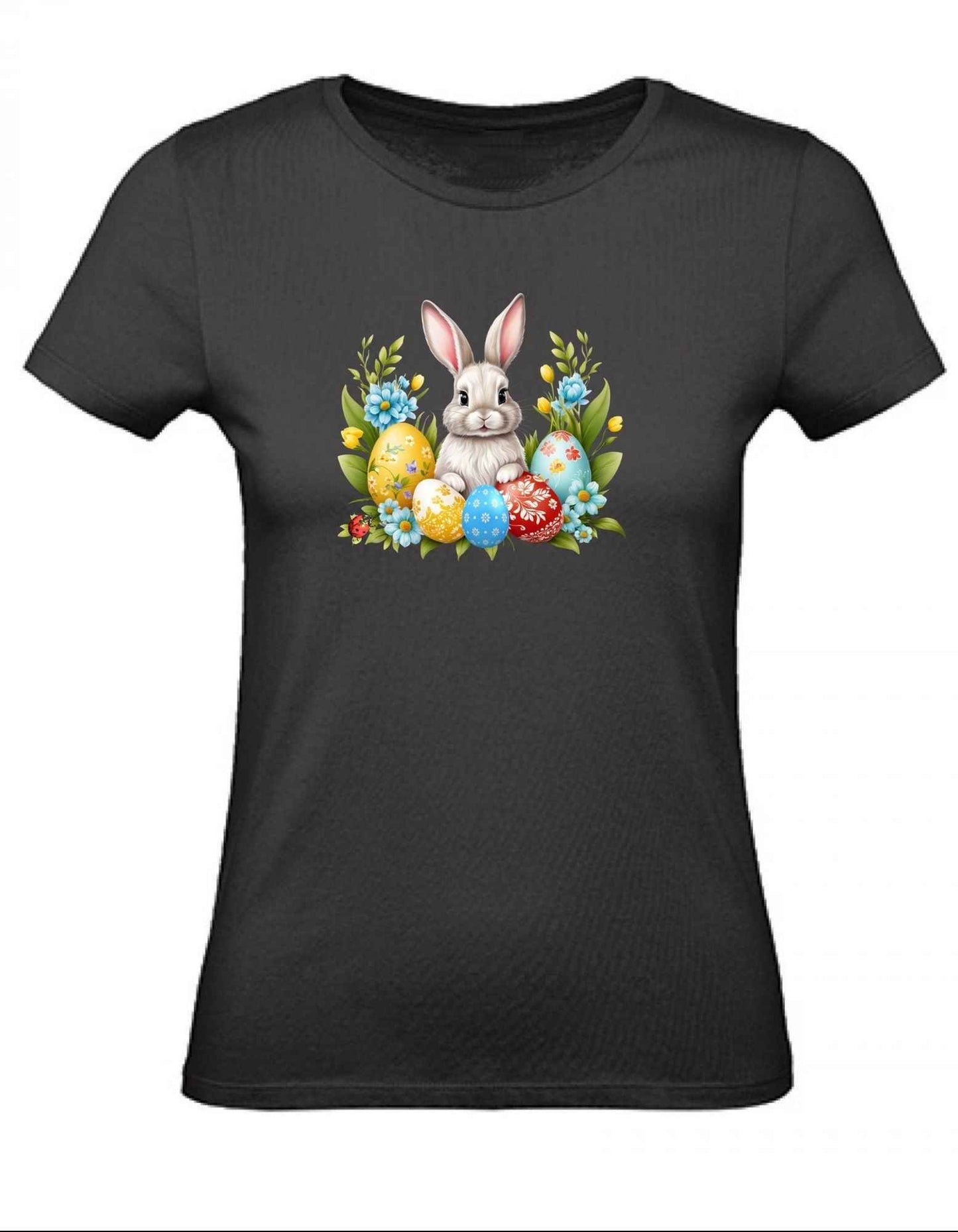 Balldiri T-Shirt Damen Ostern Nest mit Hase XS bis 2XL