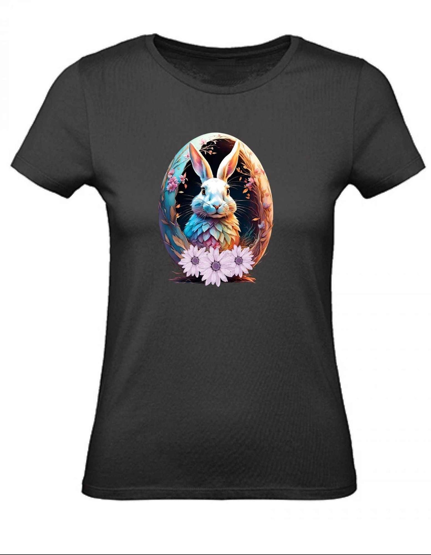 Balldiri T-Shirt Damen Osterei mit Hase XS bis 2XL
