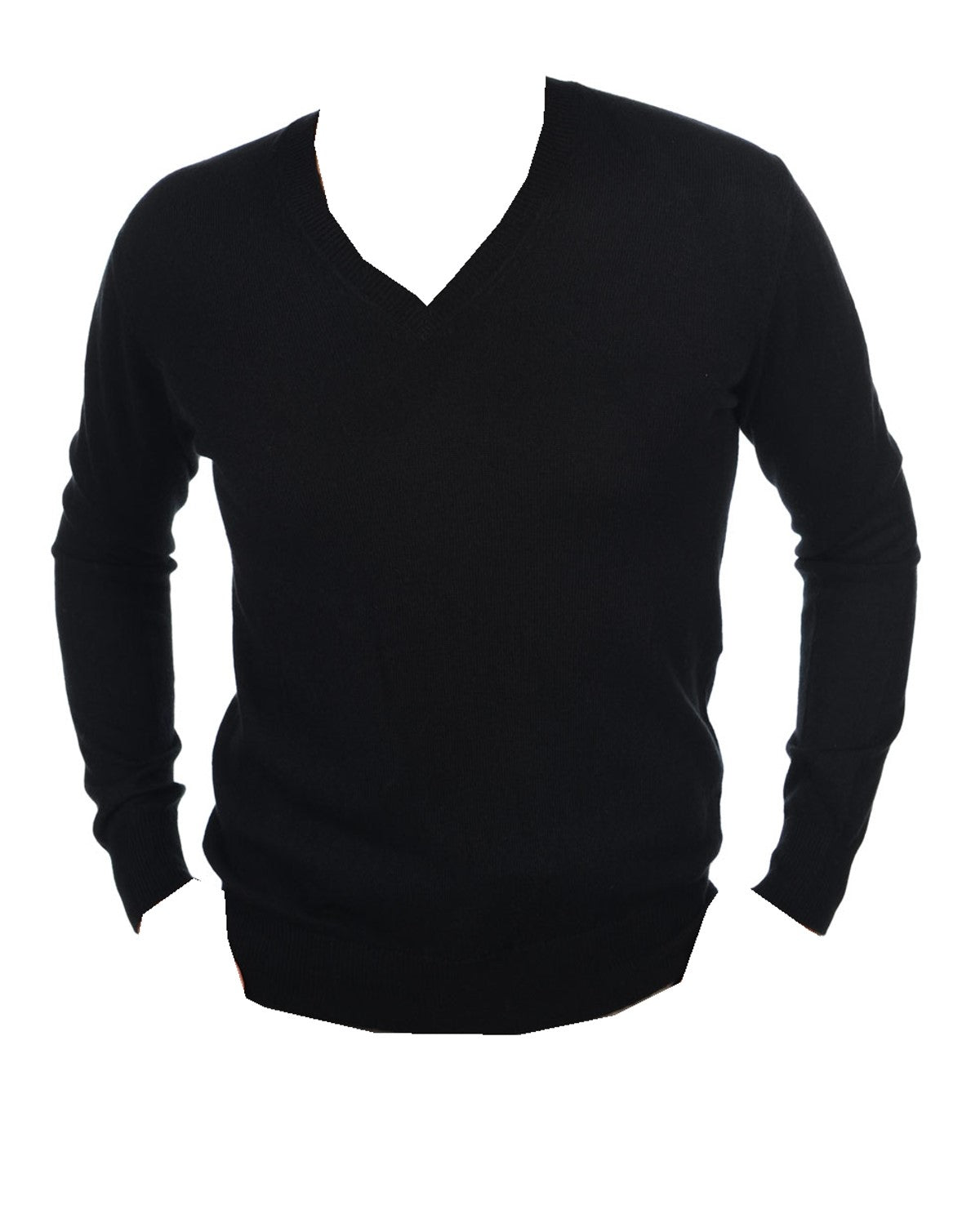 Balldiri 100% Kaschmir Herren Langarm Pullover mit V-Ausschnitt 2-fädig - Balldiri & Windhound