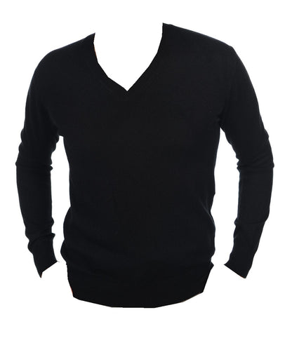 Balldiri 100% Kaschmir Herren Langarm Pullover mit V-Ausschnitt 2-fädig - Balldiri & Windhound