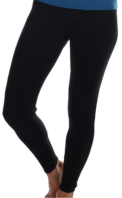 Balldiri 100% Kaschmir Leggins Yoga Damen 2-fädig schwarz XL - Balldiri & Windhound