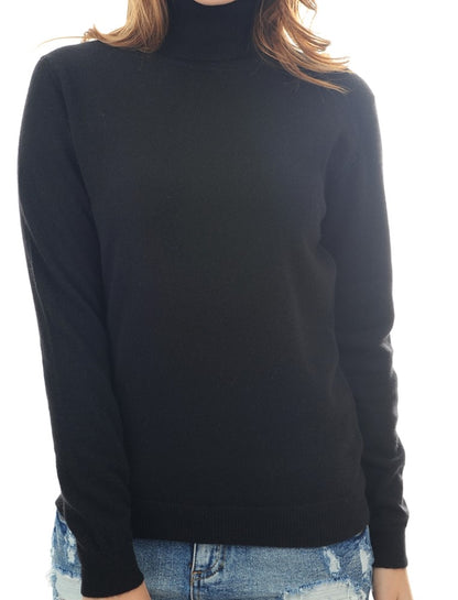 Balldiri 100% Kaschmir Damen Langarm Pullover Rollkragen mit Bündchen 2-fädig - Balldiri & Windhound