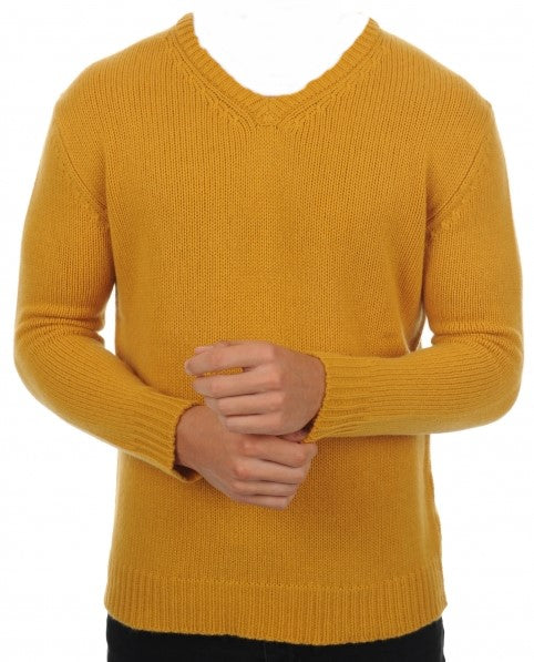Balldiri 100% Kaschmir Herren Langarm Pullover V-Ausschnitt 8-fädig - Balldiri & Windhound
