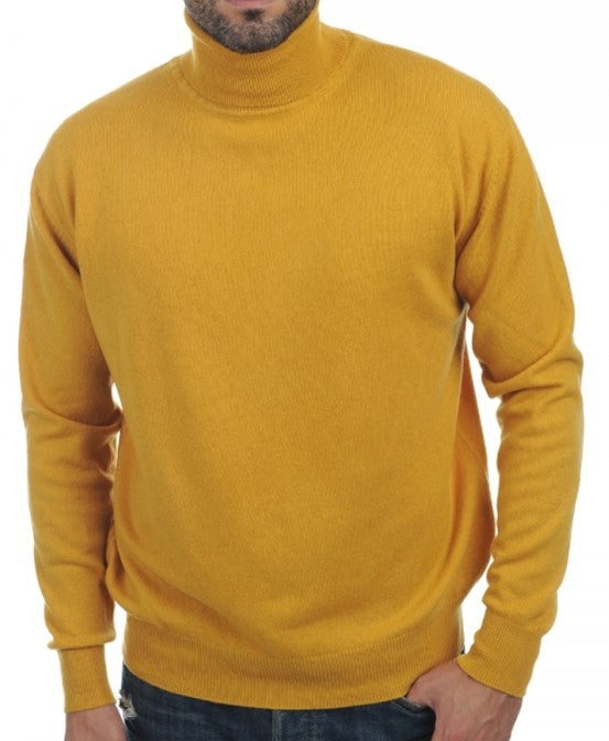 Balldiri 100% Kaschmir Herren Langarm Rollkragen Pullover 2-fädig - Balldiri & Windhound