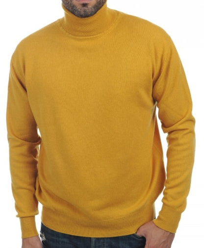 Balldiri 100% Kaschmir Herren Langarm Rollkragen Pullover 2-fädig - Balldiri & Windhound