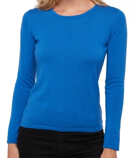 Balldiri 100% Kaschmir Damen Langarm Pullover U-Boot-Ausschnitt 2-fädig - Balldiri & Windhound